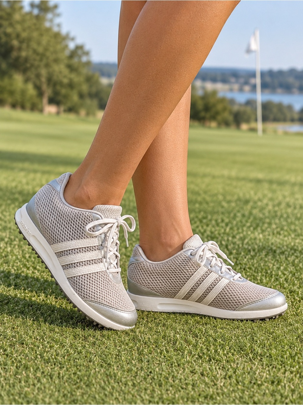 Adidas Adicross Women's Silver Mesh Golf Shoes